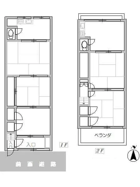 貸店舗(事務所仕様)の平面図