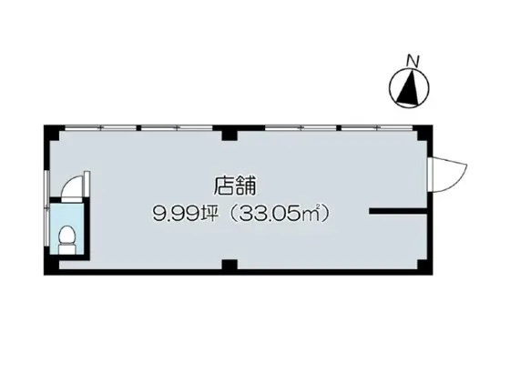 テイクアウトの居抜き物件の平面図