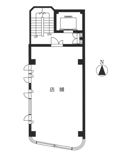 国分寺の居酒屋居抜きの平面図