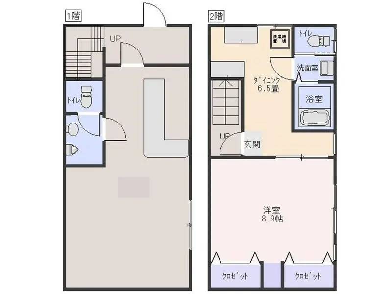 柴又のスナック・パブ居抜きの平面図