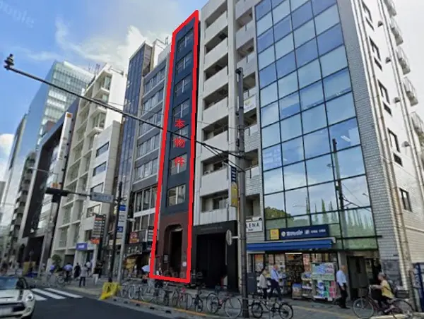 貸店舗(スケルトン)の外観