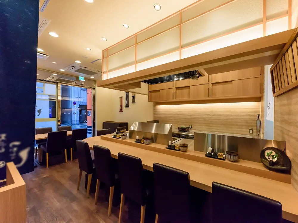 八丁堀の和食居抜きの内装