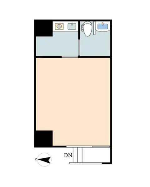 大口の事務所仕様物件の平面図