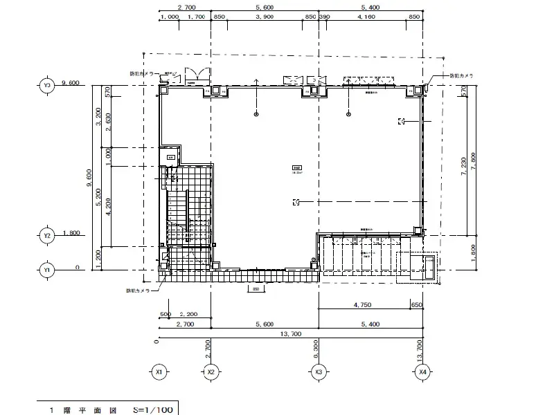 立川南のスケルトン物件の平面図