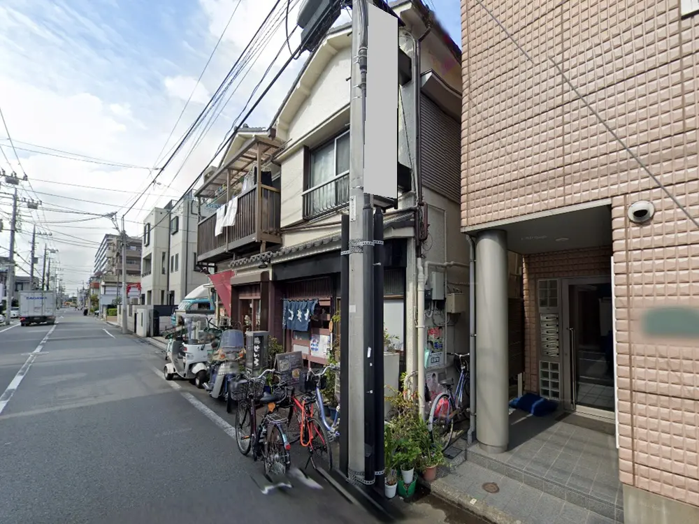 梅屋敷の居抜き店舗の外観
