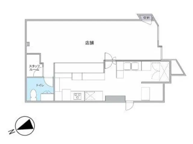 都立大学の居抜き店舗の平面図