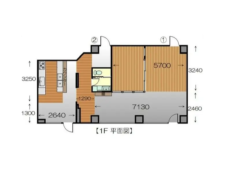 鶯谷の居抜き店舗のエントランス