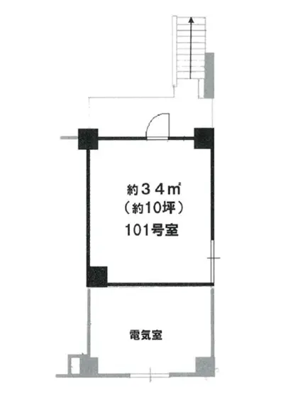 大宮の居抜き店舗の平面図