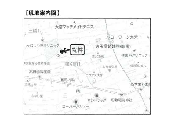 大宮の居抜き店舗の地図