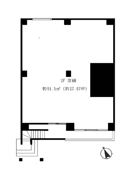 大船の焼肉屋居抜きの平面図