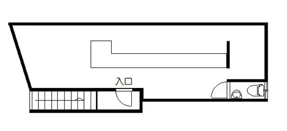小田急相模原の居抜き店舗の平面図