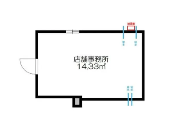 綾瀬のスケルトン物件の平面図