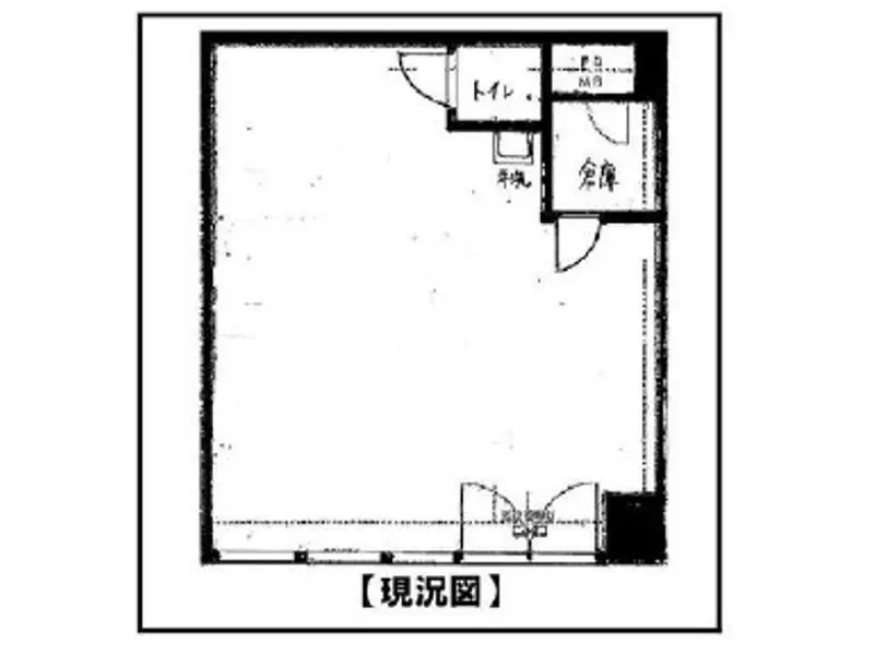 鎌倉の事務所仕様物件の平面図