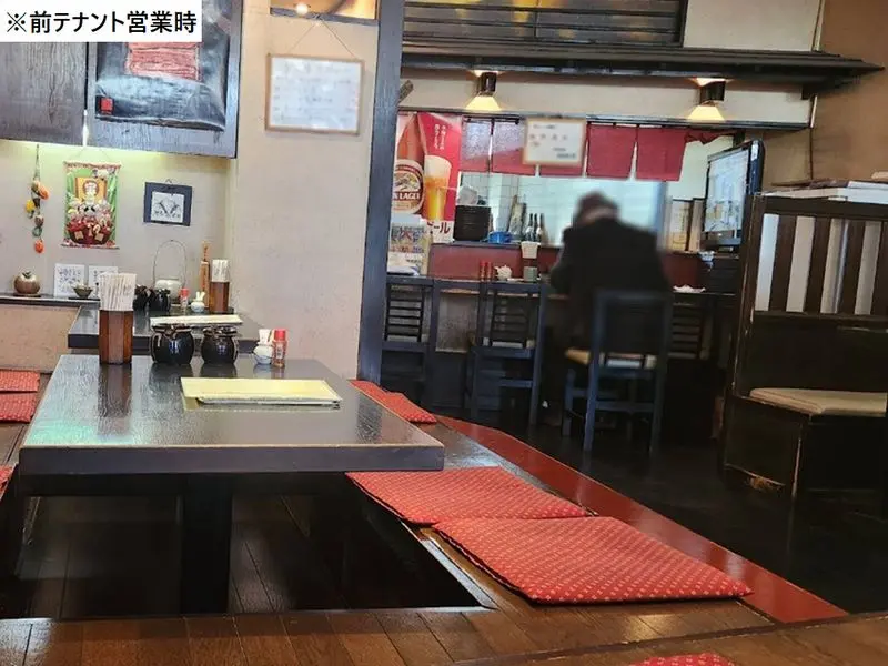 拝島の和食居抜きの内装