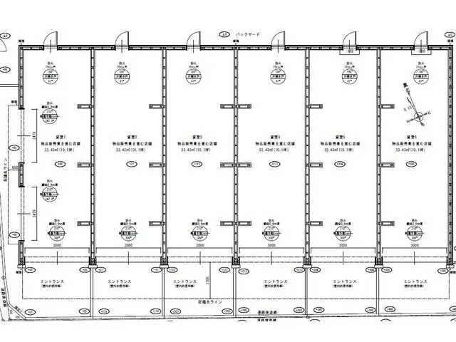 テイクアウトの居抜き物件の平面図