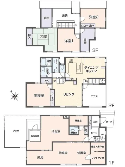 成瀬の居抜き店舗の平面図