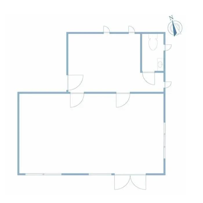 尾山台の美容室・理容室居抜きの平面図