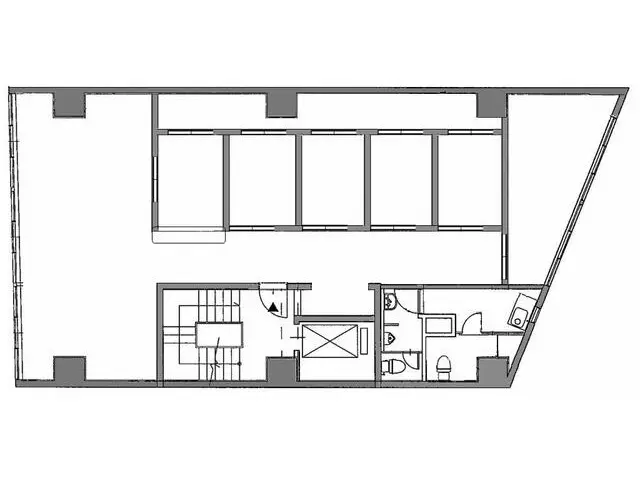 新宿の医院居抜きの平面図