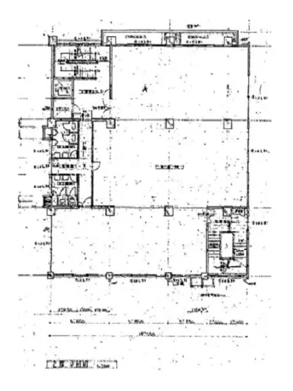 吉祥寺のスケルトン店舗物件の平面図