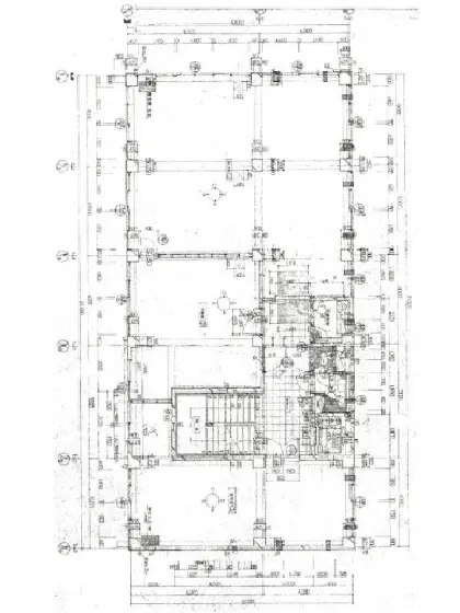 貸店舗(事務所仕様)の平面図