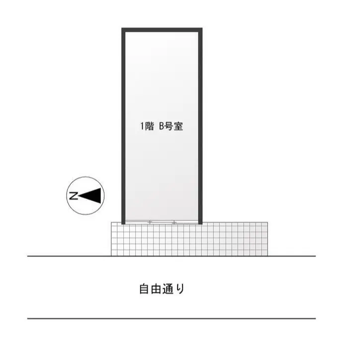 カフェ・喫茶店の居抜き物件の平面図