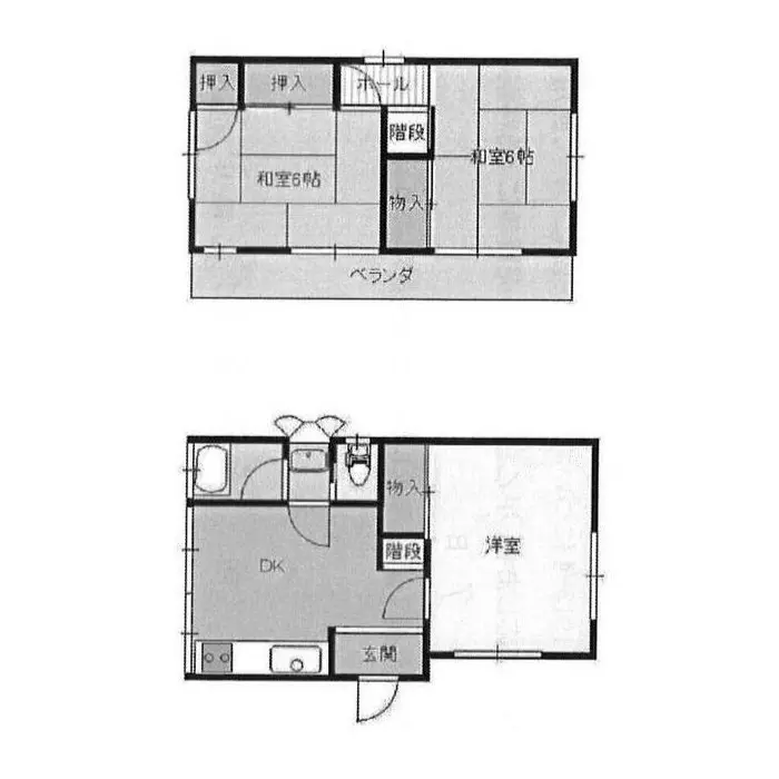 踊場のカフェ・喫茶店居抜きの平面図