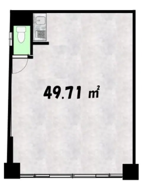 東福生の居抜き店舗の平面図
