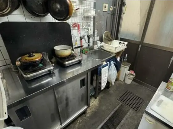 調布の居抜き店舗の厨房