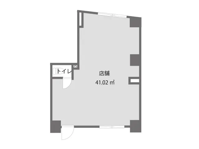 大宮のスケルトン物件の平面図