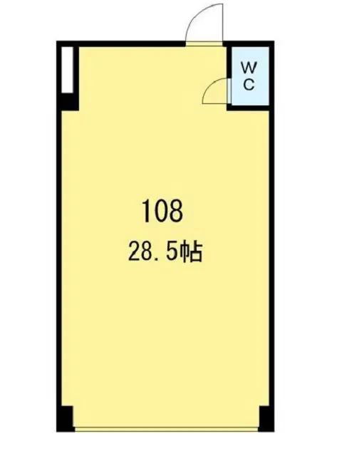 新高島平のスケルトン物件の平面図