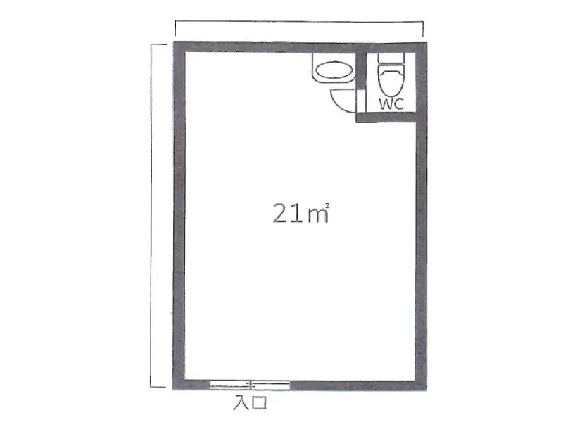 BAR・ショットバーの居抜き物件の平面図