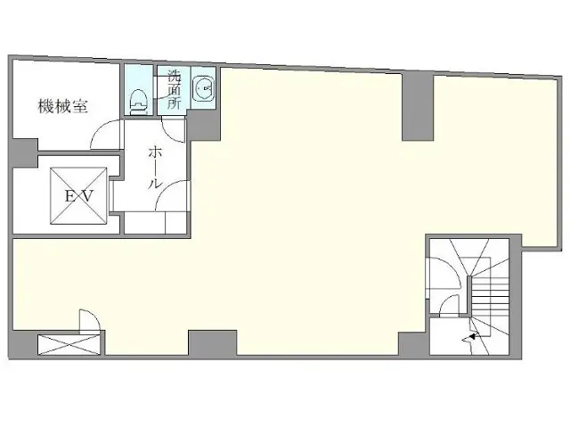 半蔵門のスケルトン物件の平面図