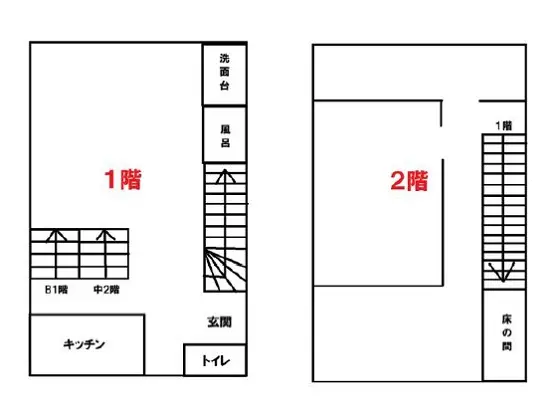貸店舗(事務所仕様)の平面図