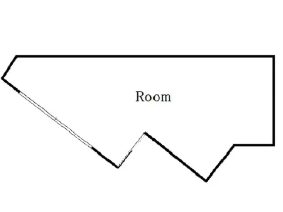 貸店舗(スケルトン)の平面図