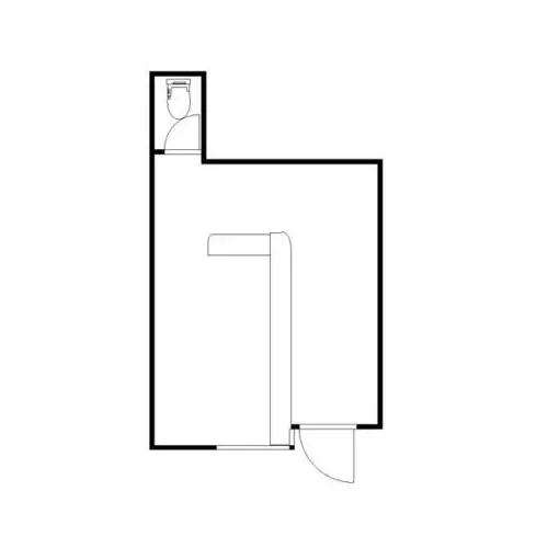 京急富岡の居抜き店舗の平面図