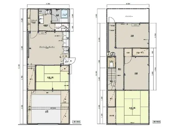 貸店舗(事務所仕様)の平面図