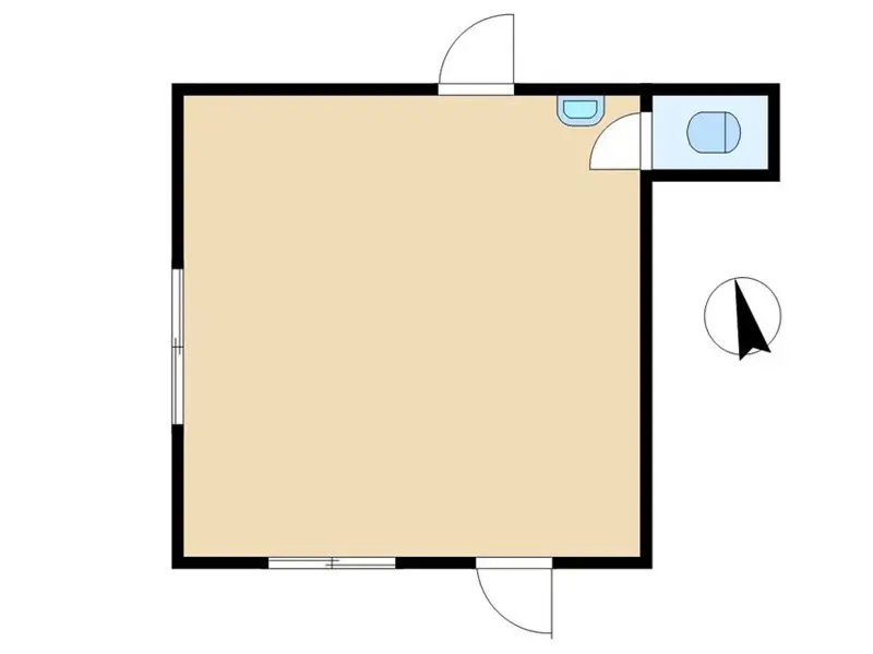 居酒屋の居抜き物件の平面図