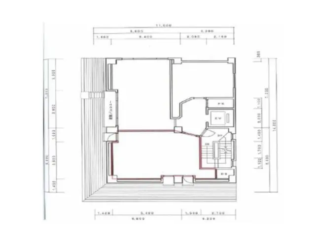 八王子のスナック・パブ居抜きの平面図