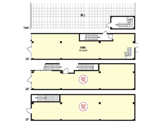 荏原町の居抜き店舗の外観