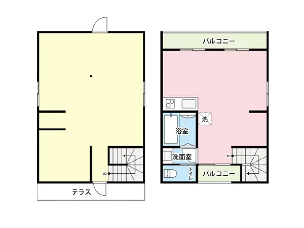 吉祥寺のスケルトン店舗物件の平面図