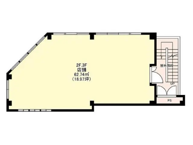 京成船橋のスケルトン物件の平面図