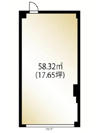 江田のスケルトン物件の平面図