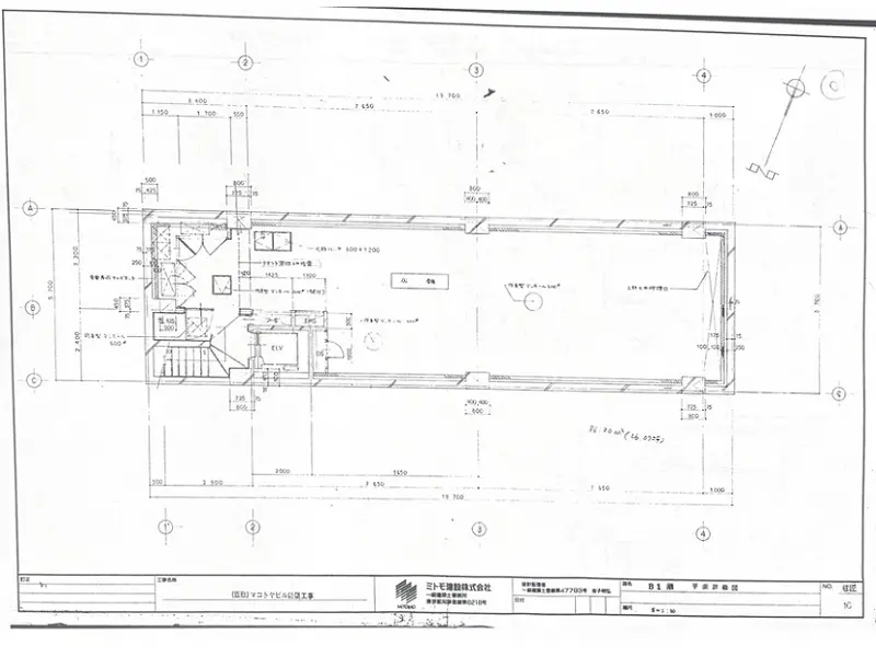 所沢のスケルトン物件の平面図