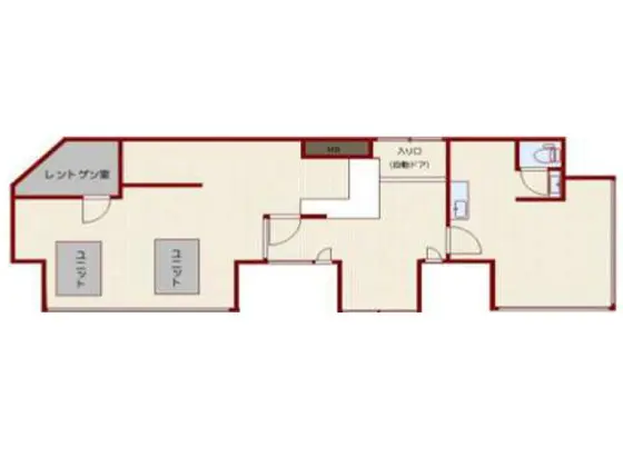 春日の歯科居抜きの平面図