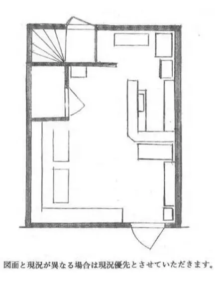 南行徳の居抜き店舗の平面図