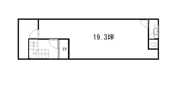 平塚の居抜き店舗の平面図