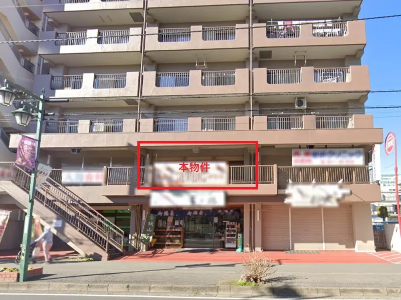 美容室・理容室の居抜き物件の外観