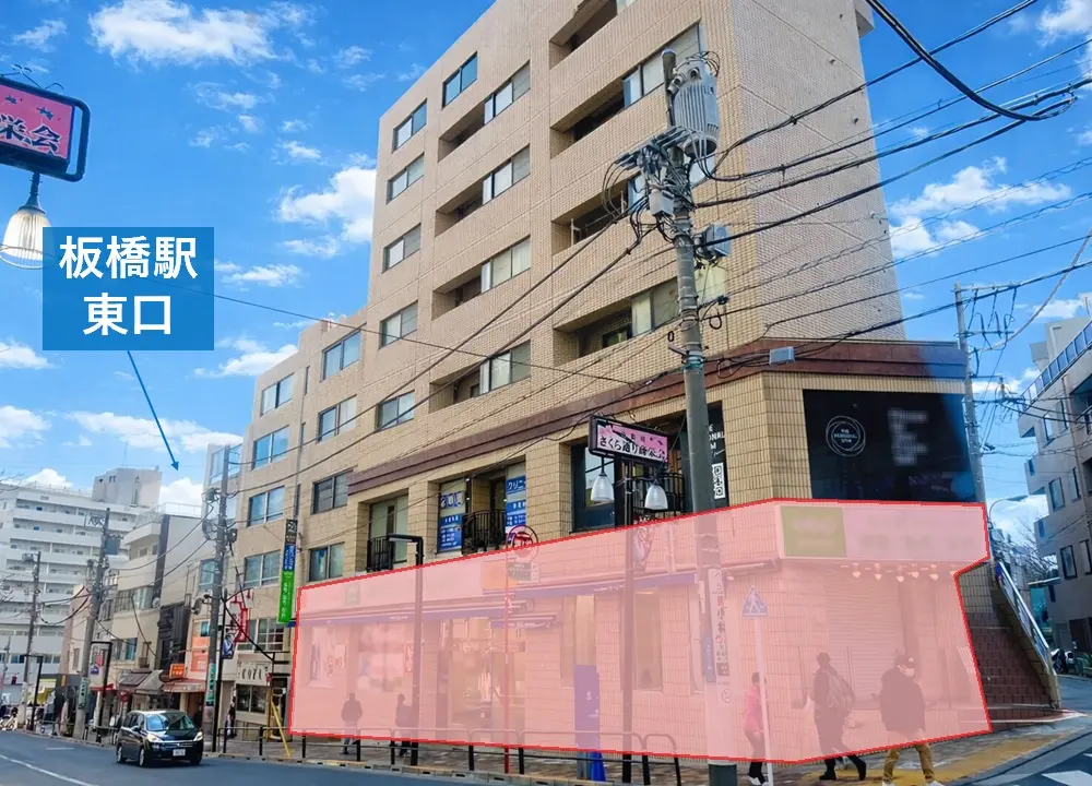 物販の居抜き物件の外観