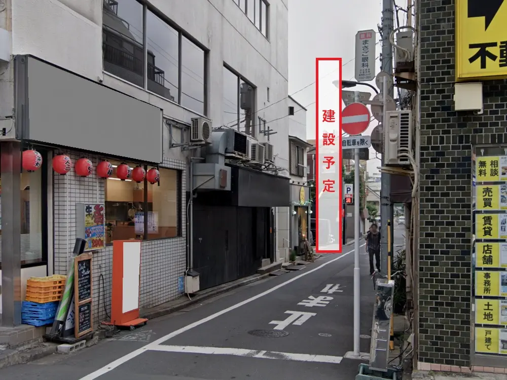 貸店舗(スケルトン)の外観