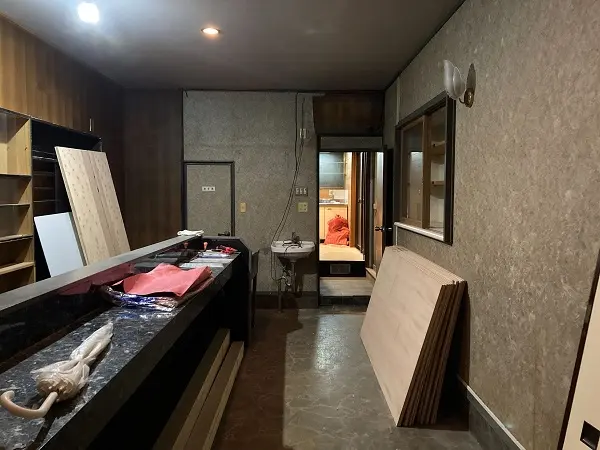 下総中山のスナック・パブ居抜きの内装